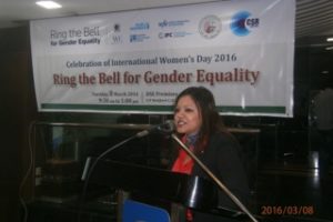 Ring the bell for gender equality