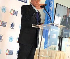 Hollywood super star and UN messenger of peace  Mr  Michael Douglas had  a remarkable speech