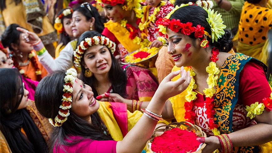 Pahela Falgun being celebrated