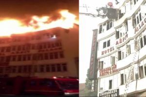 Child among 15 killed in fire at Delhi Hotel