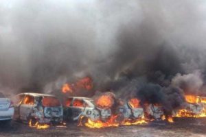 300 vehicles gutted in Bengaluru parking lot fire