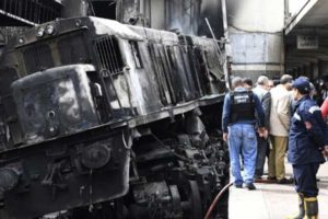Egypt train crash, fire at Cairo rail station kills 25