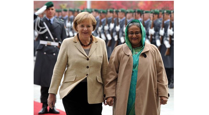 Merkel, Hasina step towards peace, prosperity