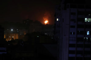 Israel launches Gaza strikes after rockets fired at Tel Aviv
