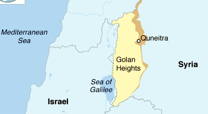 Trump recognise Golan Heights as Israeli territory