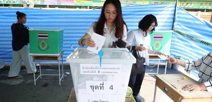 Thailand votes in first post-coup election