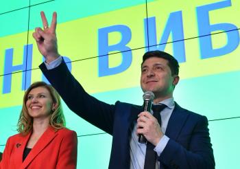 Comedian headed for run-off in Ukraine presidency