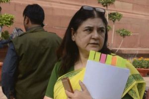 Maneka Gandhi face campaign ban for poll code violation