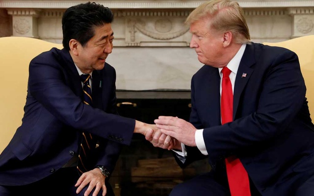 Trump, Abe confirm desire to stop Iran oil imports