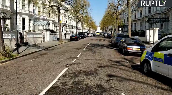 Ukrainian embassy sealed off after shots fired in London