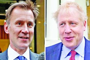 Johnson, Hunt divided over Brexit plans