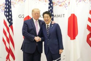 Trump says to talk trade, defence with Japanese PM Abe at G20