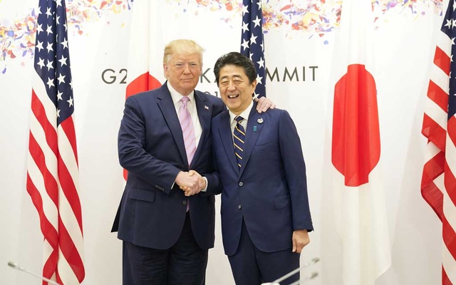 Trump says to talk trade, defence with Japanese PM Abe at G20