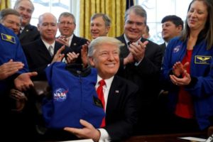 Trump says moon ‘a part’ of Mars