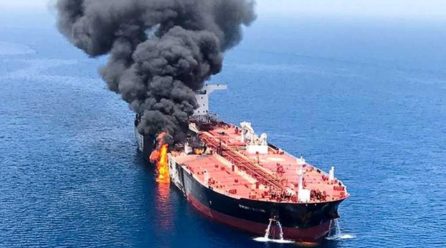 Trump blames Iran for tanker attacks