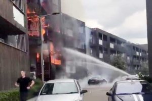 Fire at east London residential block