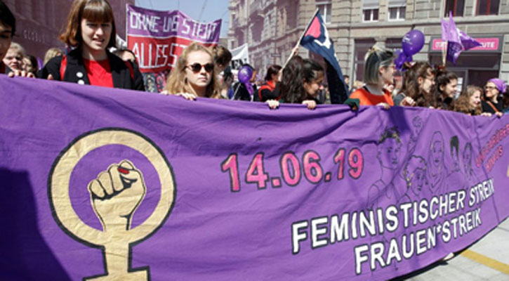 Swiss women stage national strike for equality