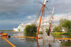 19th-century German ship sinks days after relaunch