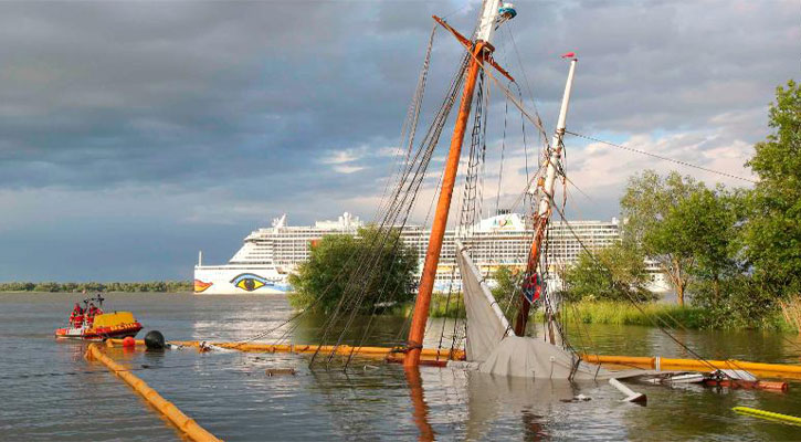 19th-century German ship sinks days after relaunch