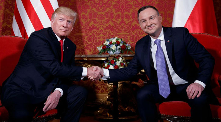 Trump plans to send 1,000 more troops to Poland