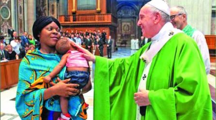 Pope defends migrants after clashes