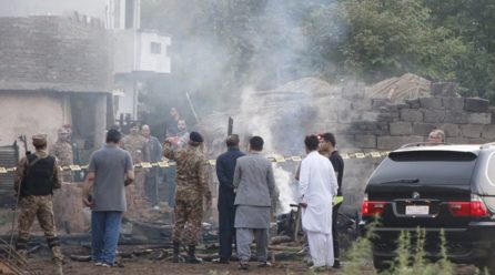 Pakistani military plane crashes into garrison city, kills 17