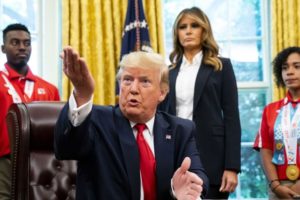 Trump disavows ‘send her back’ chant