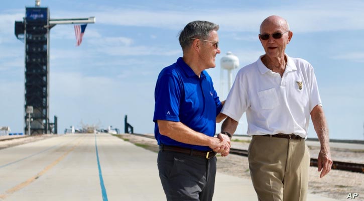 Michael Collins returns to Apollo 11 launch pad 50 years later