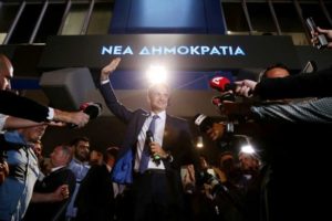 Greek Conservatives take charge in landslide win