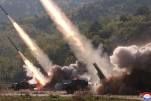 North Korea fires ‘short-range missiles’ into sea