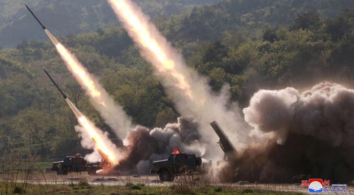 North Korea fires ‘short-range missiles’ into sea