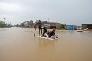 South Asia floods kill 100, displace millions