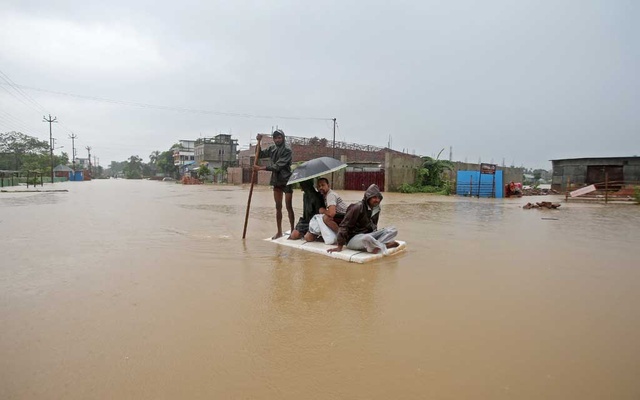 South Asia floods kill 100, displace millions