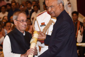 Pranab Mukherjee receives Bharat Ratna