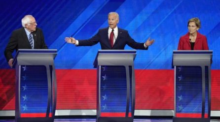 Democratic frontrunners clash over healthcare