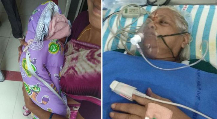 Indian woman, 73, gives birth to twin girls