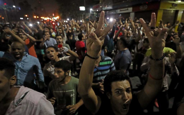 Rare protests against Egypt’s leader erupt