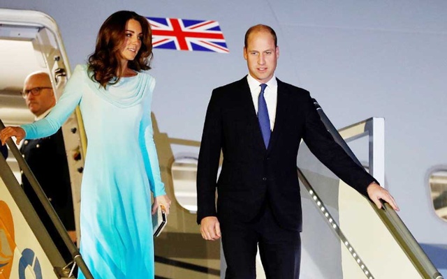 Prince William and wife Kate arrive in Pakistan for five-day visit