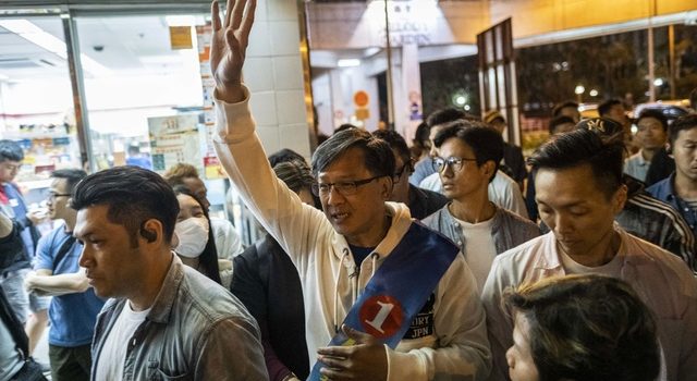 Pro-democracy candidates win HK local election
