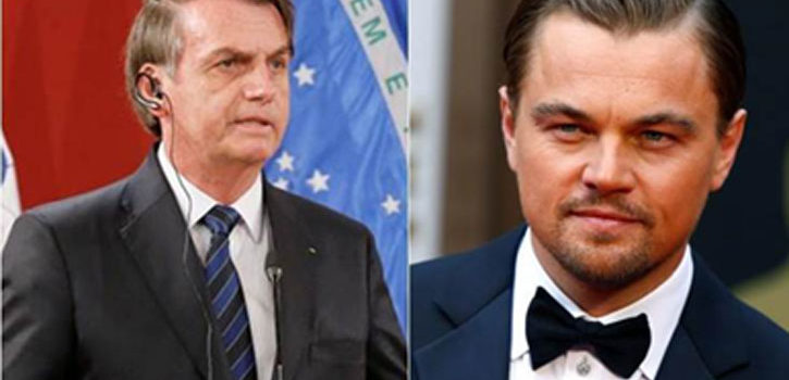 Brazil’s leader accuses DiCaprio over Amazon fires