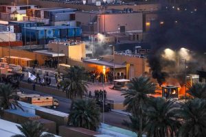 Iraqi protesters attack embassy after US strike