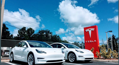 Tesla overtakes Volkswagen as value hits $100bn