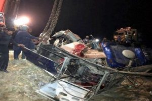 30 killed as train collides with bus in Pakistan