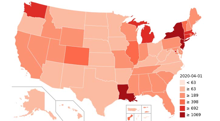 US death toll tops 4,000