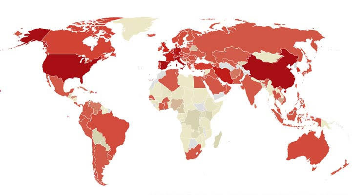 Global coronavirus death toll tops 95,000