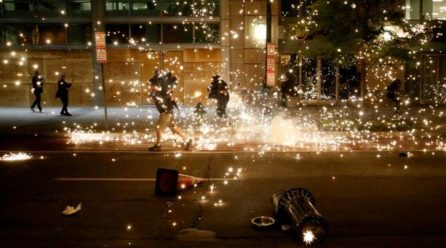 George Floyd death: Violence erupts on sixth day of protests in US
