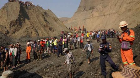 Myanmar mine landslide death toll climbs to 113