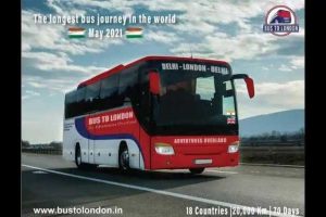 Epic journey from Delhi to London by bus