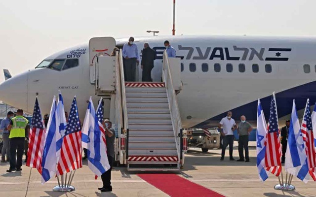 Israeli, US officials on historic flight to UAE