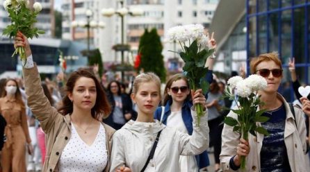 Belarus says police detained more than 1,000 protesters overnight